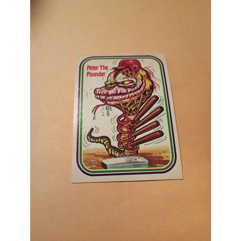 1988 Leaf Awesome All Stars Trading Card 33 Peter the Pounder Baseball Parody